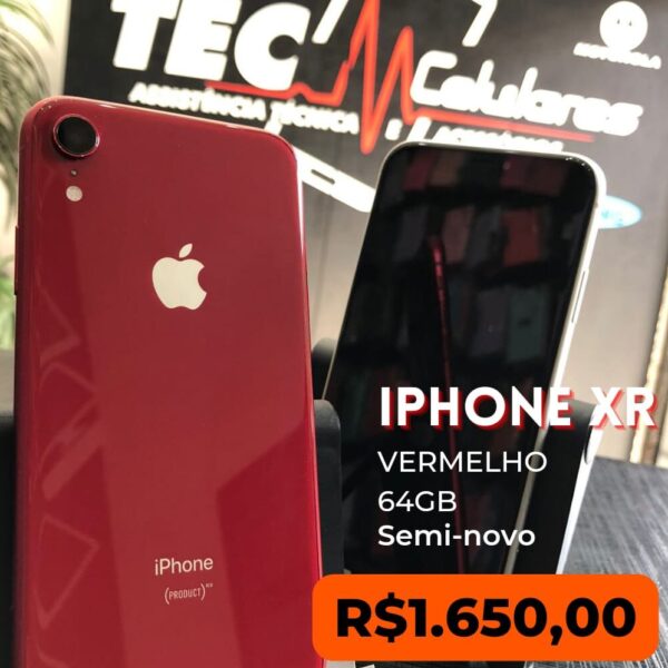 iPhone XR vermelho semi-novo 64gb (SEM FACE-ID!)