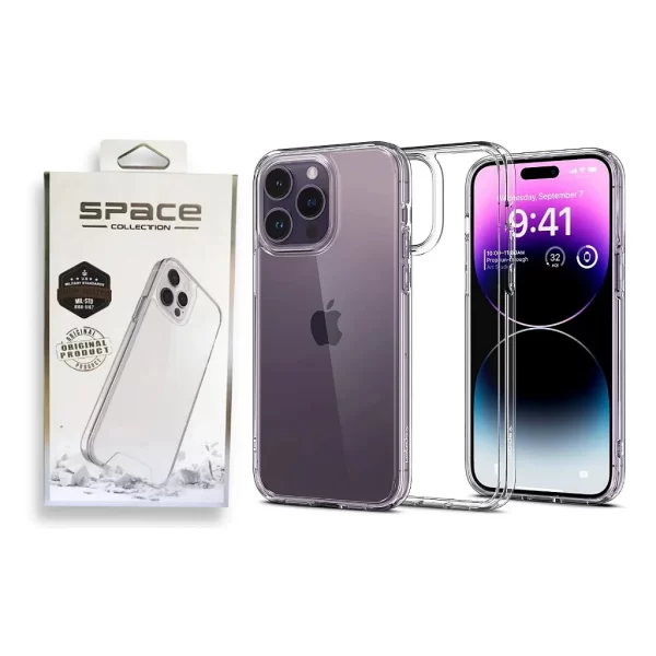 Capa space para iphone 14, 14 pro e 14 pro max