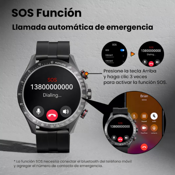 Smartwatch Haylou Solar Pro Amoled Sports Screen - Prata - Image 2