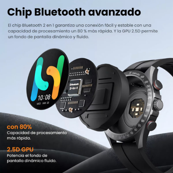 Smartwatch Haylou Solar Pro Amoled Sports Screen - Prata - Image 4