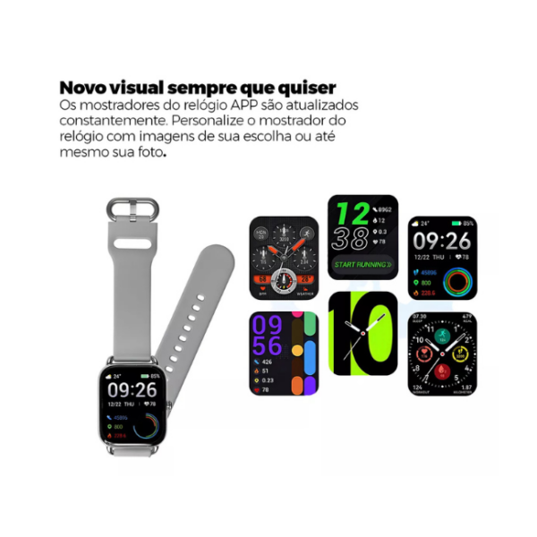 Relógio Smartwatch Haylou Rs4 Bluetooth 5.1 Tela 1,78 Prata - Image 3