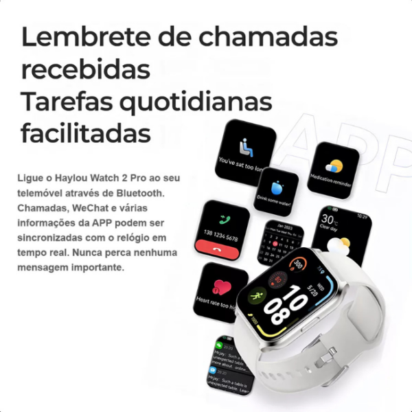 Relógio Smartwatch Haylou Watch 2 Pro Preto - Image 4